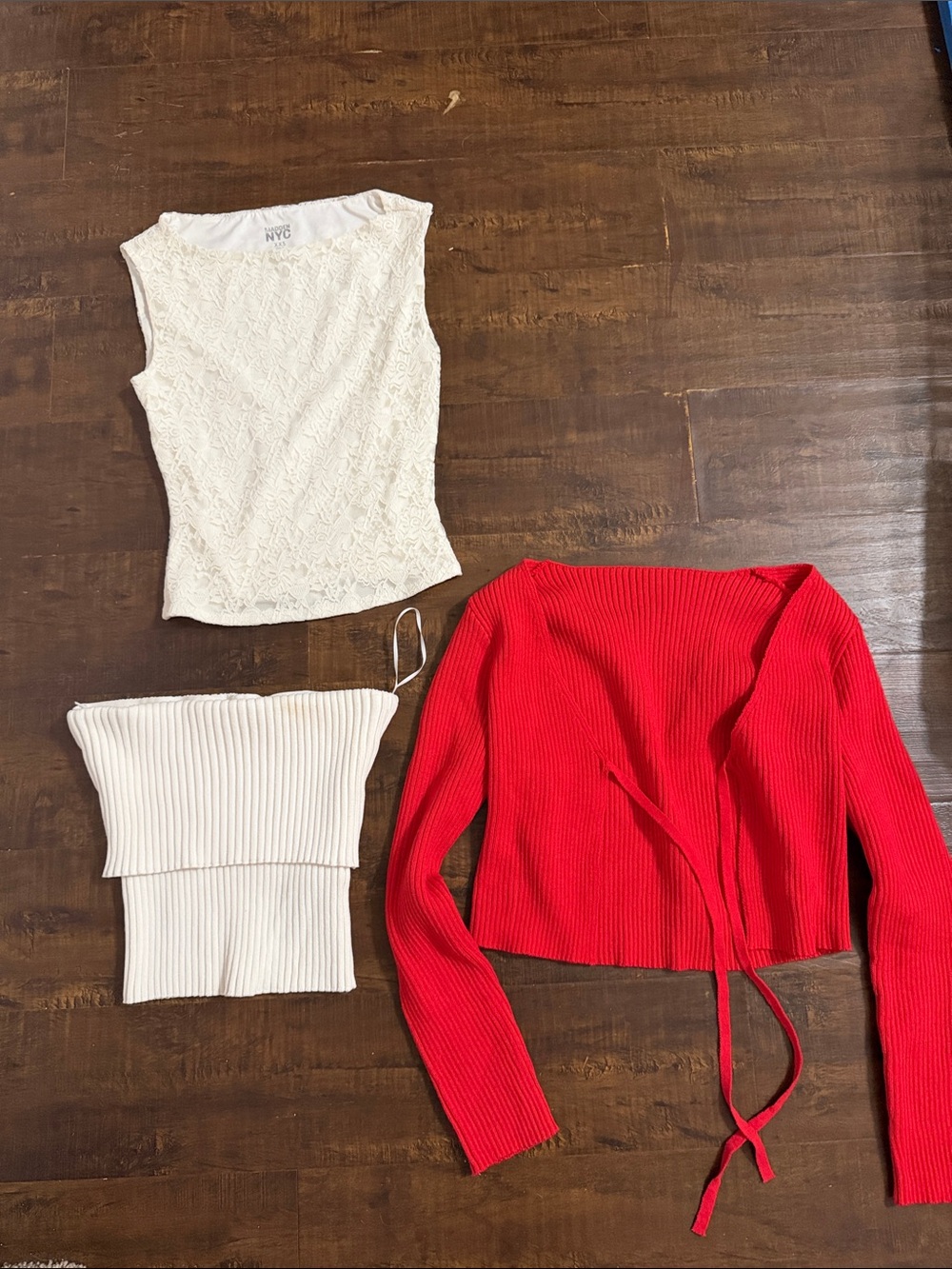 NYC White Lace Tank Camisole